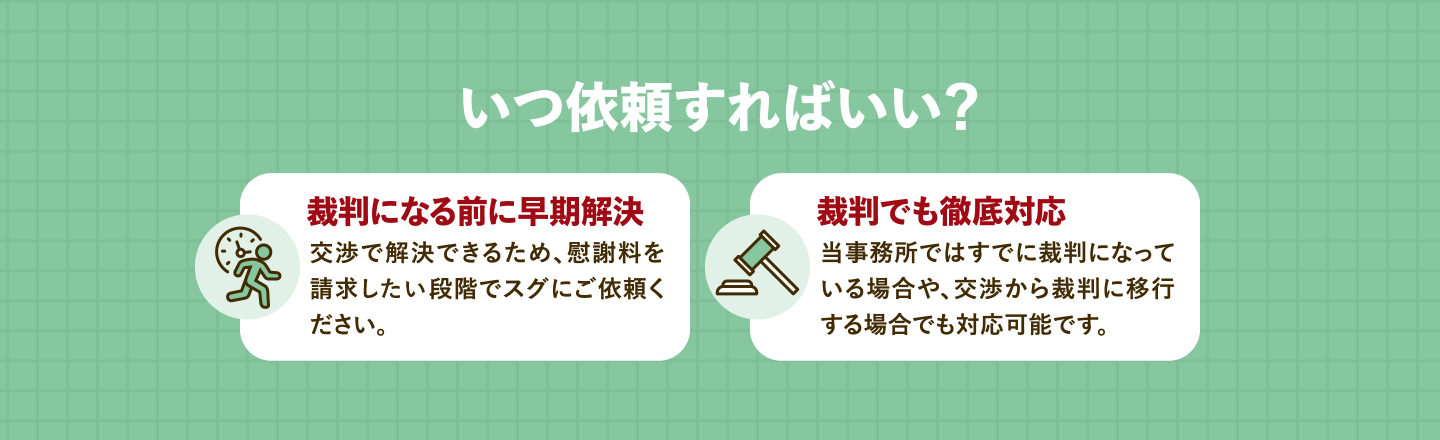いつ依頼すればいい？