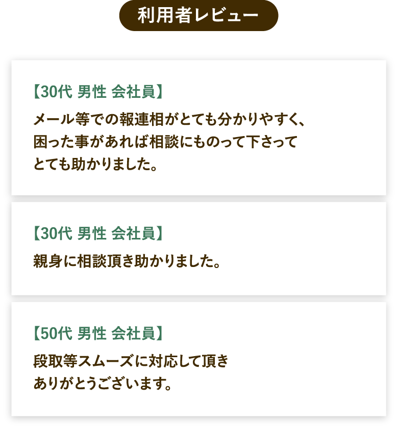 利用者レビュー